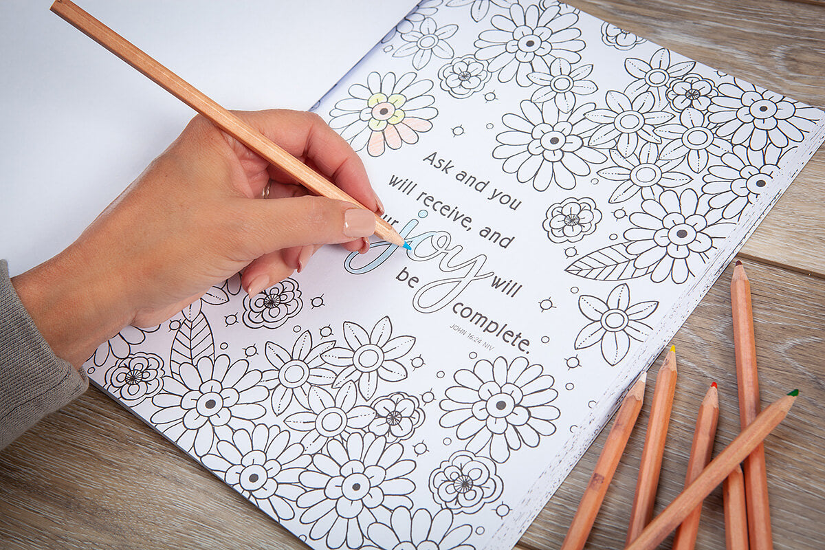 Amazing grace coloring book has a soft-touch matte laminated cover