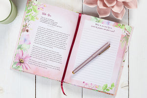 Express your ideas in this beautifully debossed, foiled, and glittered journal