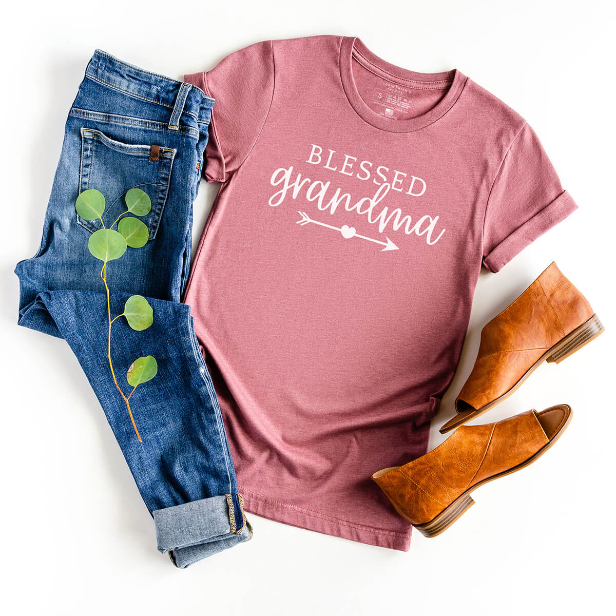 Blessed grandma premium t-shirt in mauve for Mother's Day