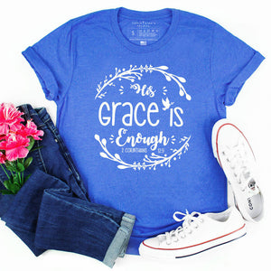 Graphic Christian shirt inspired by 2 Corinthians 12:9