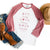 Act justly, love mercy, and walk humbly printed on a 3/4 sleeve t-shirt in mauve