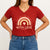Let all that you do be done with love red v-neck shirt for Valentine's Day
