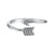 Elegant arrow-shaped ring symbolizing God's guidance and trust in His plan