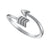 Elegant arrow-shaped ring symbolizing God's guidance and trust in His plan