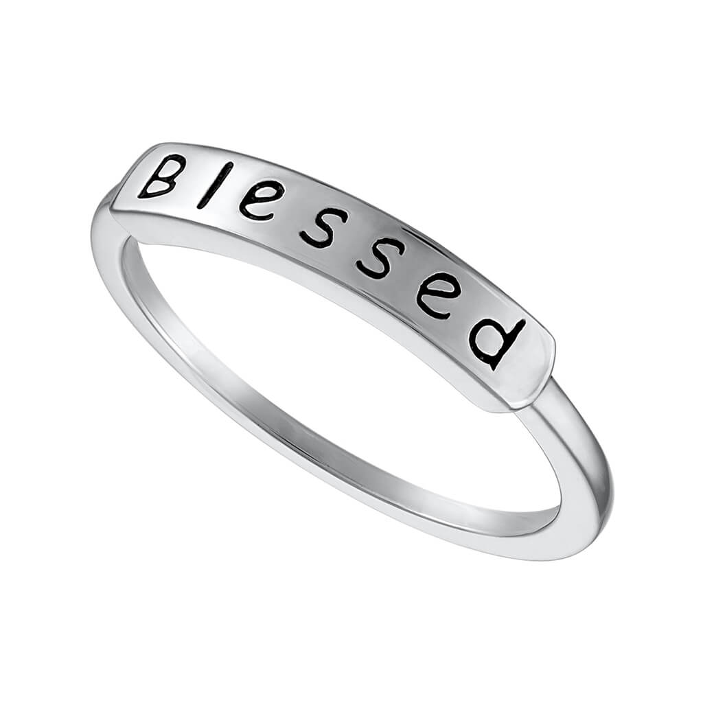 Blessed ring store sterling silver