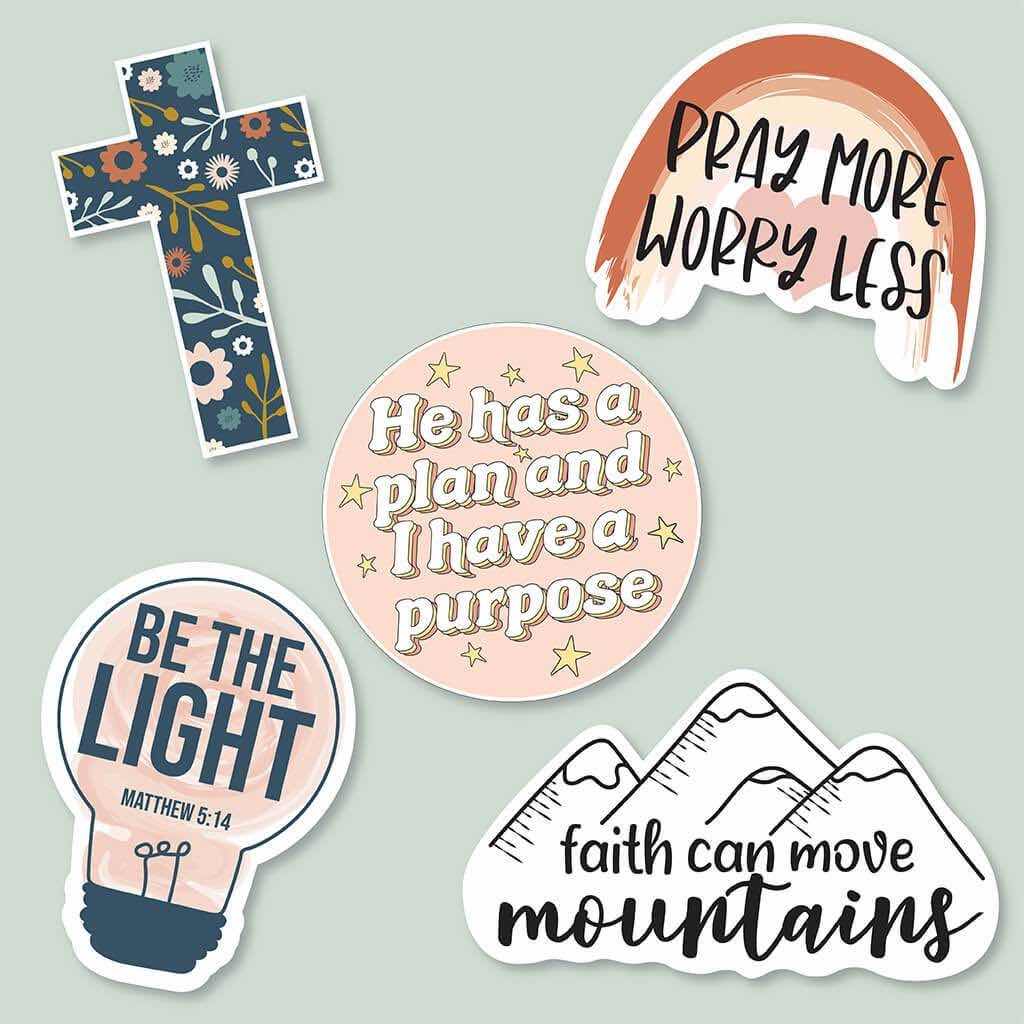 The God On The Mountains Christian Sticker