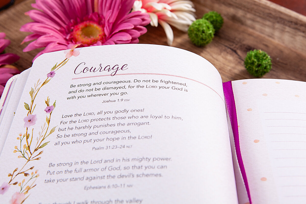 Delight yourself in the Lord Bible promise journal for women
