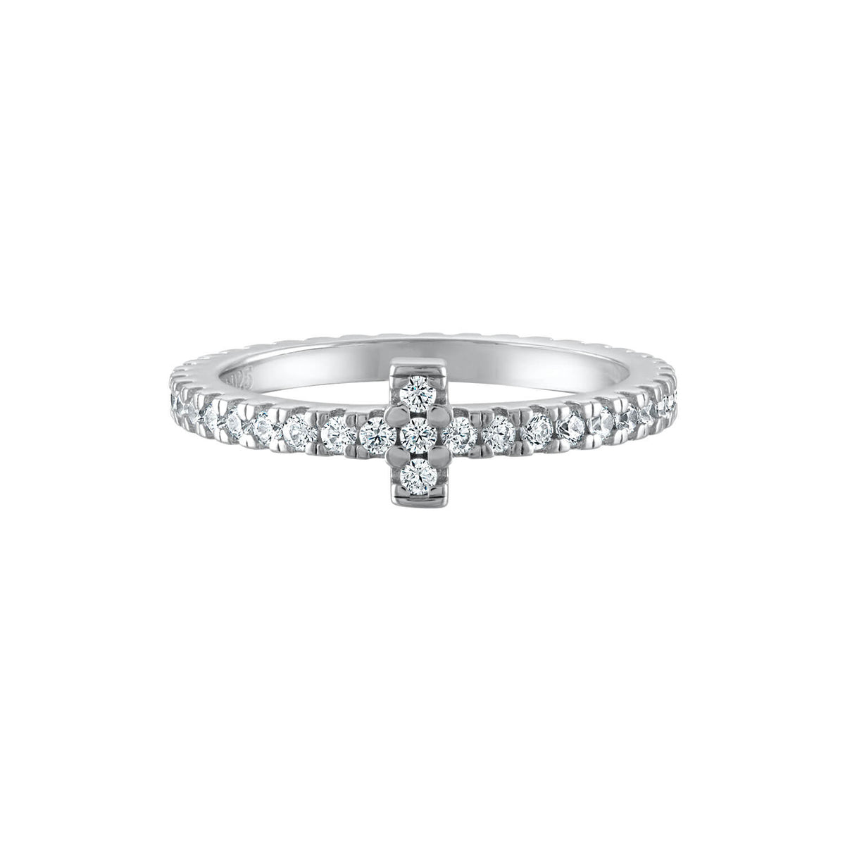 The Eternal Light Cross Ring is made from premium sterling silver and available in 7 sizes