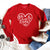 Oh how he loves us red fleece sweatshirt inspired by the book of John
