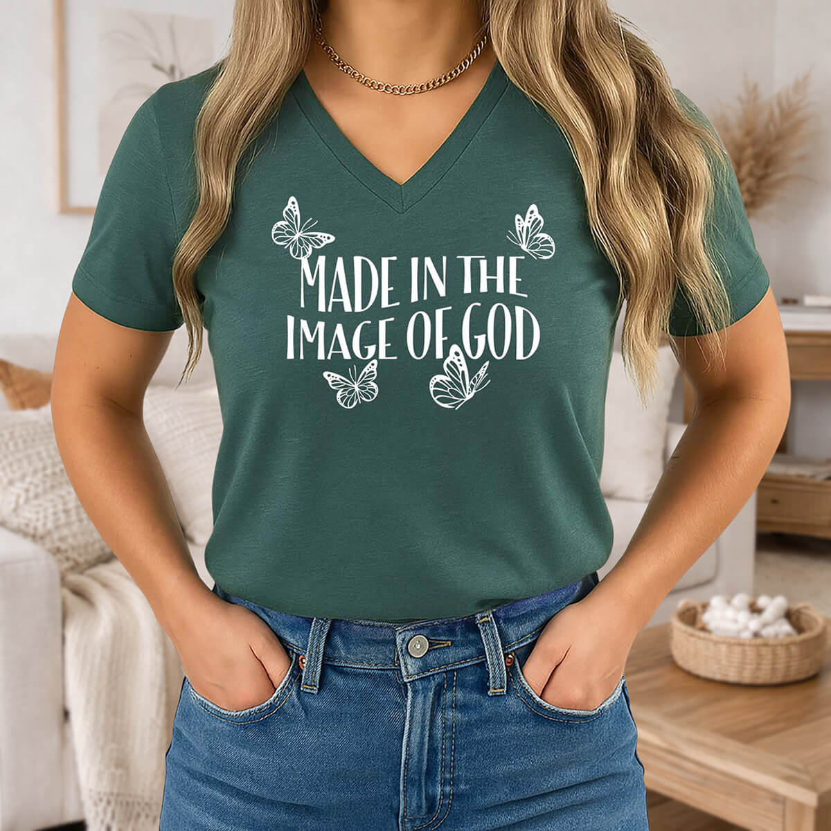 Made In The Image Of God V-Neck