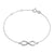 Silver chain bracelet with infinity symbol representing endless divine love and blessings