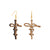 Our Jesus Cross Earrings form the shape of a cross in warm cherry wood