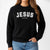Jesus saves sweatshirt in collegiate style