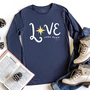 Love came down long sleeve shirt in navy