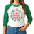 It's the most wonderful time of the year green Christmas 3/4 sleeve raglan shirt