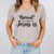 Normal isn't coming back Jesus is quote on a gray v-neck Christian shirt
