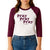 Pray on it, pray over it, and pray through it 3/4 sleeve shirt in maroon