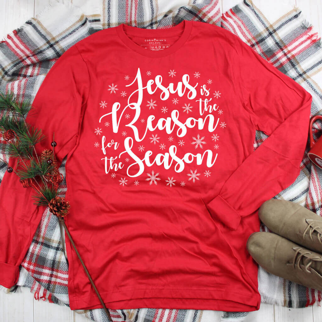 Jesus is the reason for the season Christmas long sleeve shirt