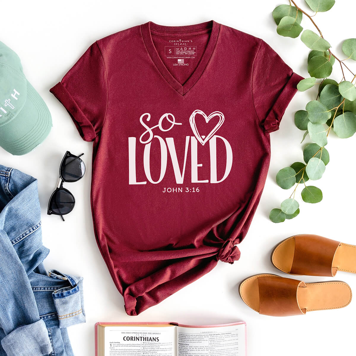 Love John 3:16 Women T Shirt
