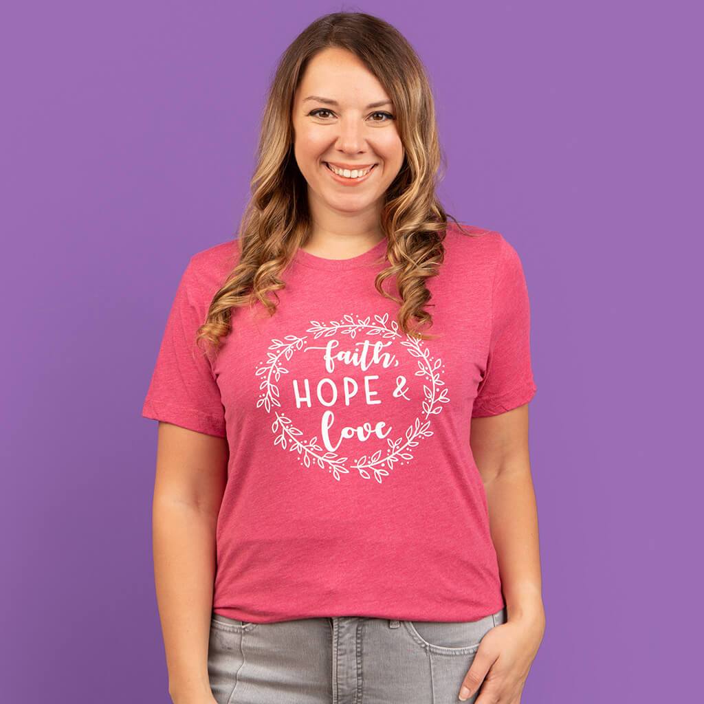 Faith love hope online sweatshirt