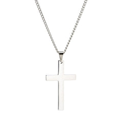 Women's stainless steel deals cross necklace