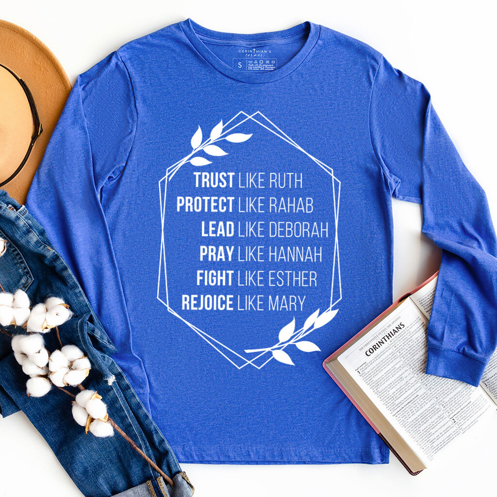 Christian shirt with inspiration from women in the Bible